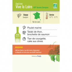 Vin blanc AOP  Touraine Sauvignon Vive la Loire" 75cl"