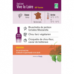 Vin rouge AOP Touraine Vive la Loire" 75cl"