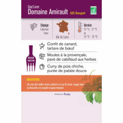 Vin rouge AOC Bourgueil Domaine Amirault 75cl