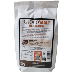 Choco malt, drêche de brasserie et farine d'orge maltée torréfiée 500g