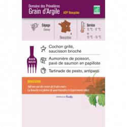 Vin Rouge AOP Beaujolais Grain d'Argile Domaine des Prévelières  75cl