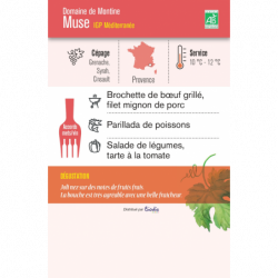 Vin rosé IGP Méditerranée Domaine de Montine Muse" 75cl"