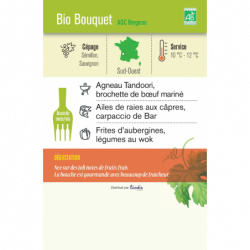 Vin blanc AOC Bergerac Bio Bouquet 75cl