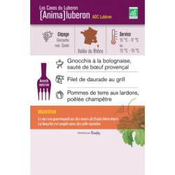 Vin rouge AOP Luberon [Anima]luberon" 75cl"