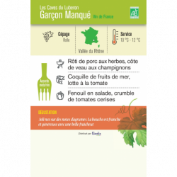 Vin blanc Vin de France Garçon manqué " 75cl"