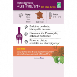 Vin rouge IGP Côtes du Tarn ''Soif Art'' 75cl