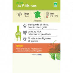 Vin blanc AOC Anjou Les petits gars" Domaine des Hardières 75cl"