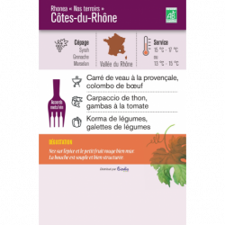 Vin rouge Côtes-du-Rhône Nos Terroirs"  75cl"