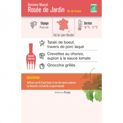 Vin Rosé Vin de France Rosée de Jardin" Domaine Mourat 75cl"