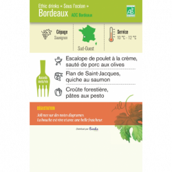 Vin Blanc AOC Bordeaux Sauvignon blanc Sous l'Océan" Ethic Drinks 75cl"