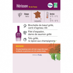 Vin rouge Vin de France Hérisson Sans Sulfites Ajoutés 75cl