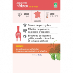 Vin rosé Vin de France Hérisson Syrah 75cl