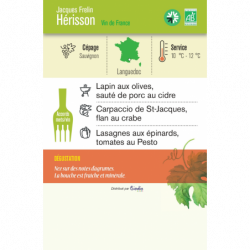Vin blanc Vin de France Sauvignon Hérisson 75cl