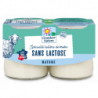 Spécialité laitière lait de brebis nature à faible teneur en lactose 2x125g