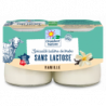 Spécialité laitière lait de brebis vanille à faible teneur en lactose 2x125g
