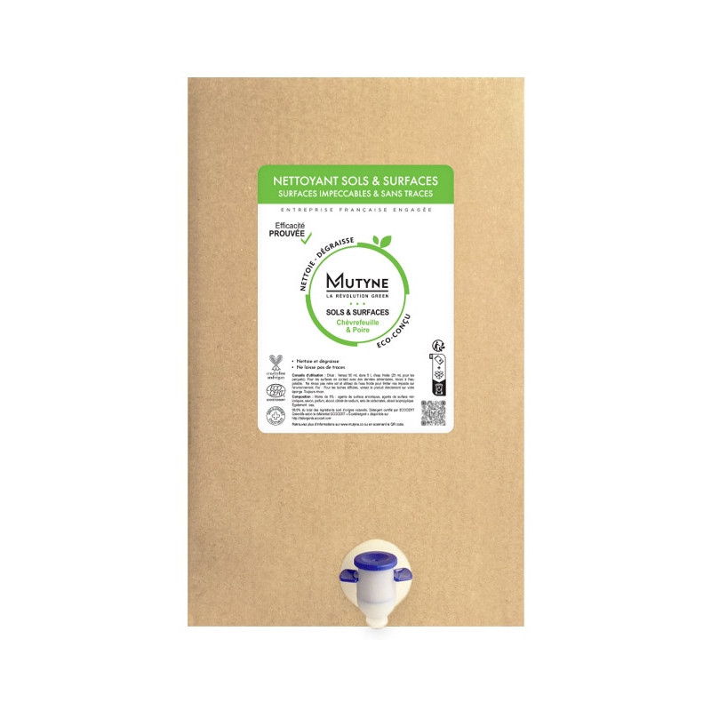 Nettoyant multisurfaces poire et chévrefeuille 10l