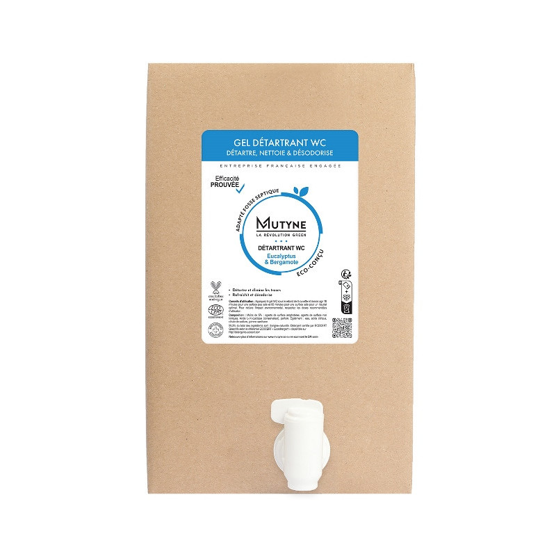 Gel WC détartrant eucalyptus et bergamote 10l