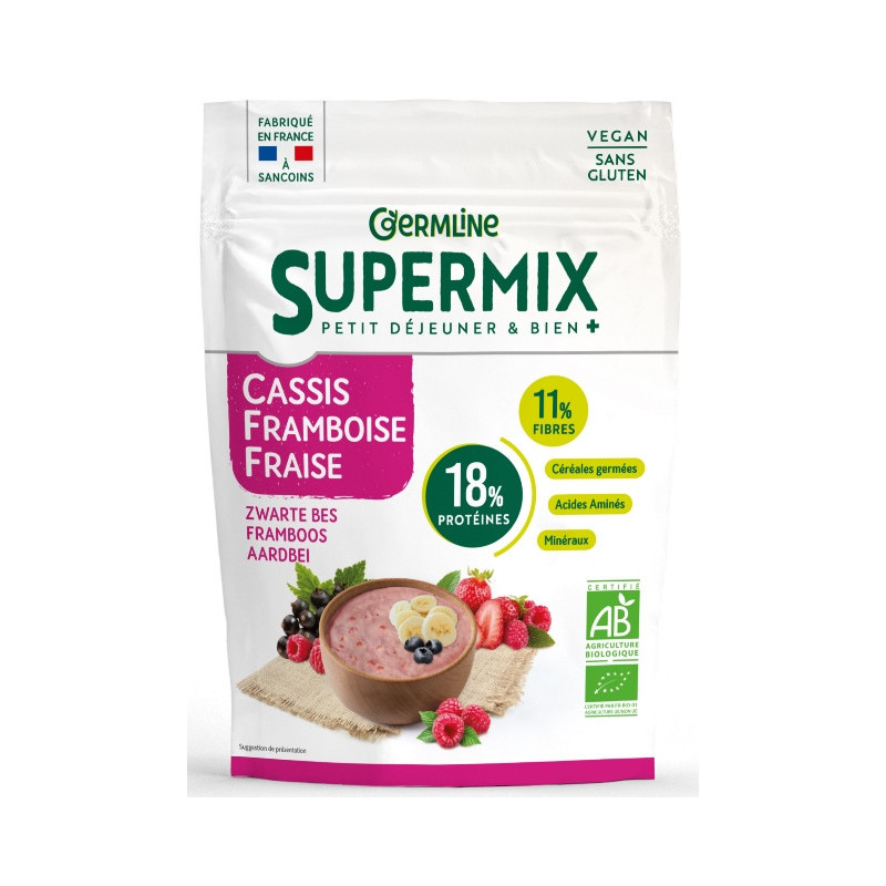 Supermix cassis framboise fraise 350g