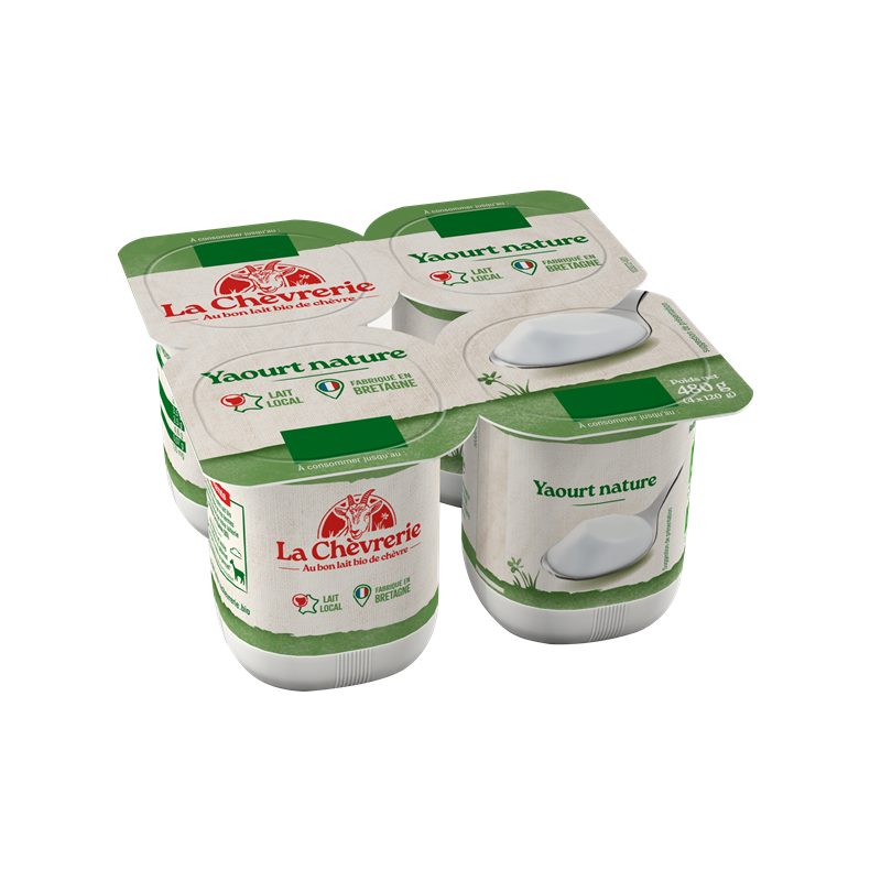 Yaourt chèvre nature 4x120g