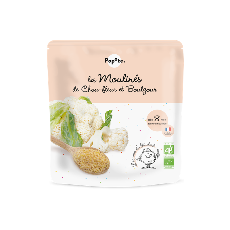 Mouliné de chou-fleur boulgour, dès 8 mois 180g