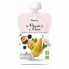 Purée de prune poire en gourde, dès 4/6 mois 120g