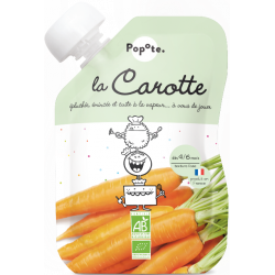 Purée de carotte en gourde,...