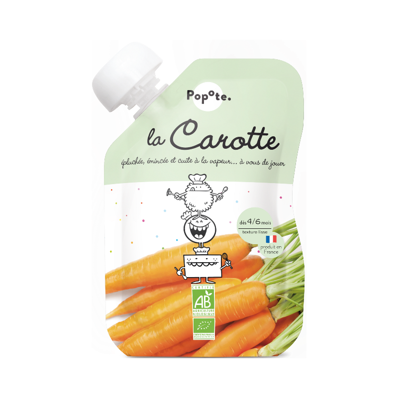 Purée de carotte en gourde, dès 4/6 mois 120g