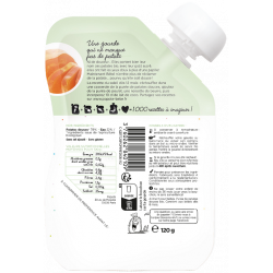 Purée de patate douce en gourde, dès 4/6 mois 120g