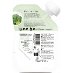 Purée de brocoli en gourde, dès 4/6 mois 120g
