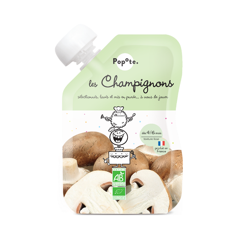 Purée de champignons en gourde, dès 4/6 mois 120g