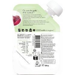 Purée de betterave en gourde, dès 4/6 mois 120g