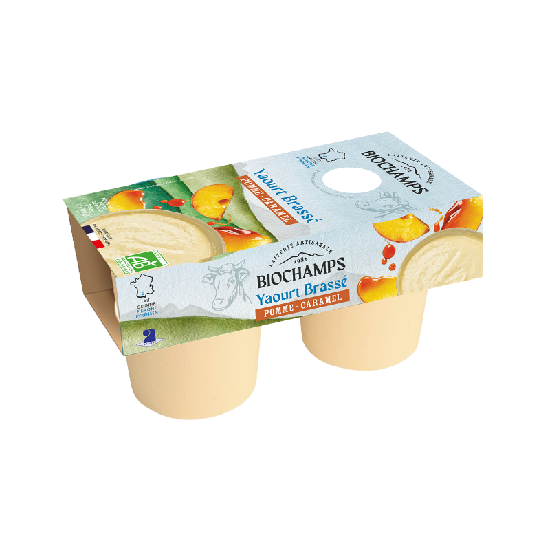 Yaourt brassé pomme caramel 2x120g