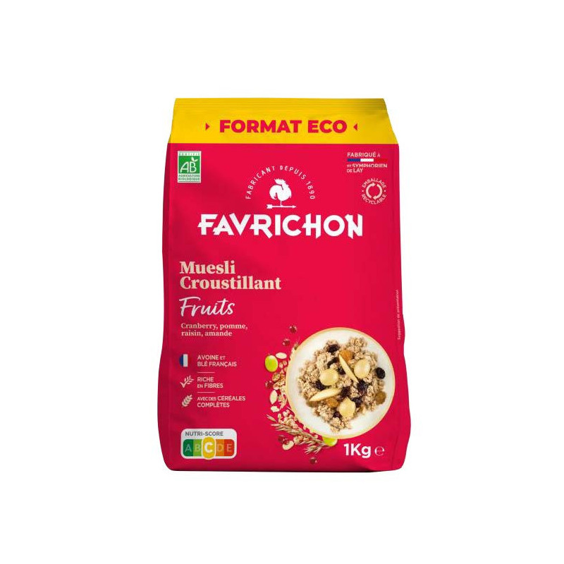 Muesli croustillant aux fruits 1kg
