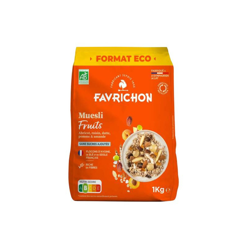 Muesli traditionnel aux fruits 1kg