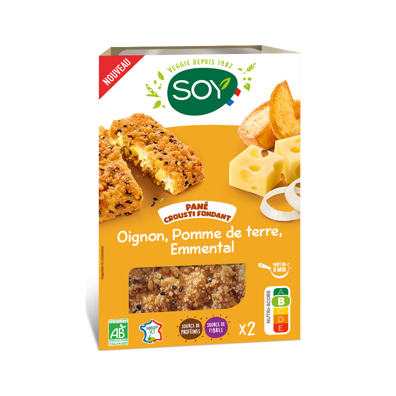 Pané crousti-fondant pomme de terre oignon et emmental 160G