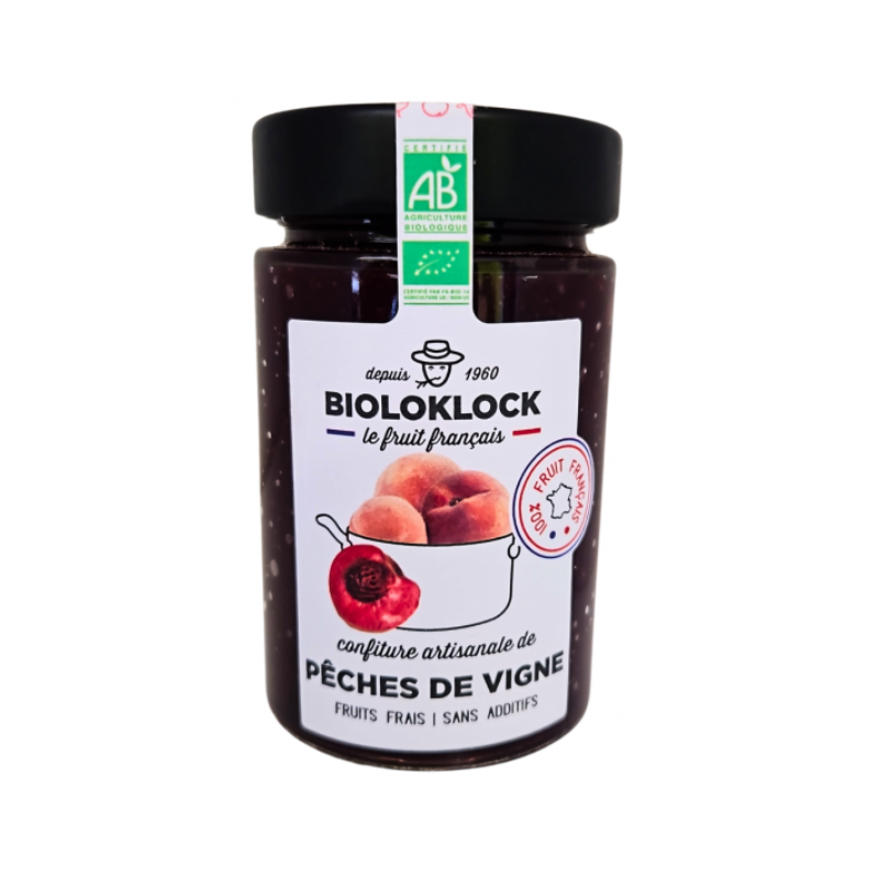 Confiture pêche de vigne France 230g