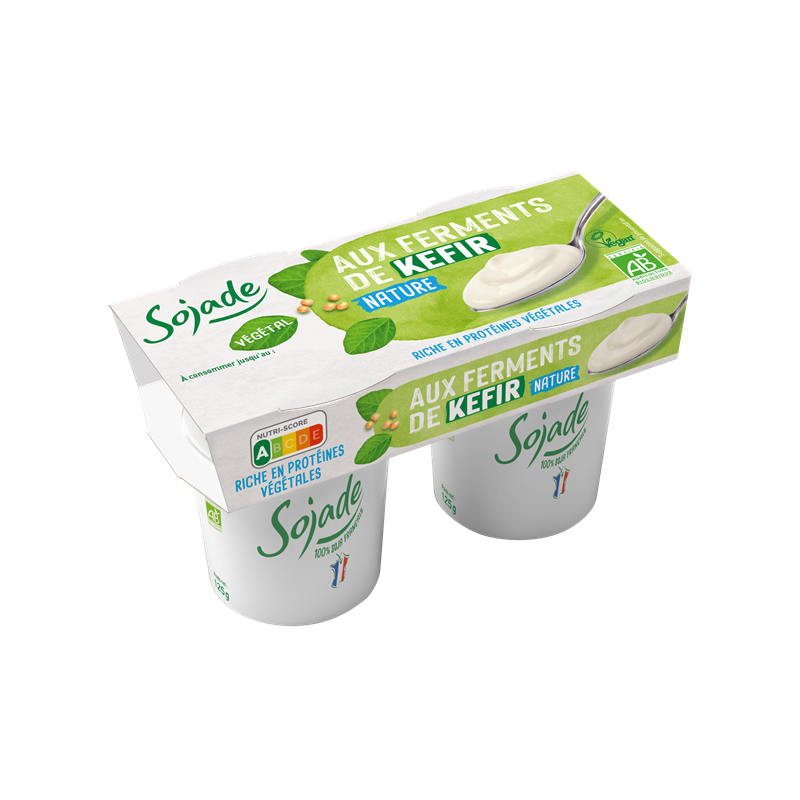 Sojade aux ferments de kéfir nature 2x125g