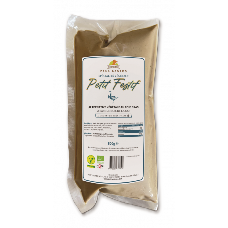 Petit festif, alternative végétale au foie gras à base de noix de cajou 500g