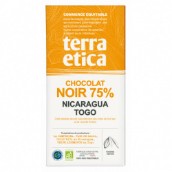 Tablette chocolat noir 75%...