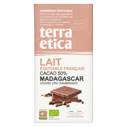 Tablette chocolat lait 50% de cacao 100g