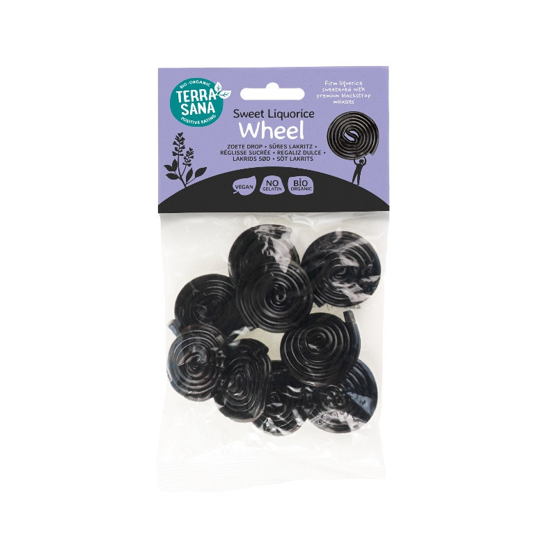 Bonbon réglisse sucré en rouleau 100g