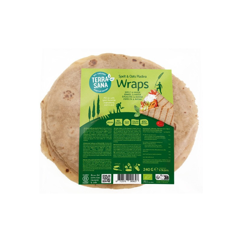 Wrap à la farine d'épeautre et d'avoine 240g
