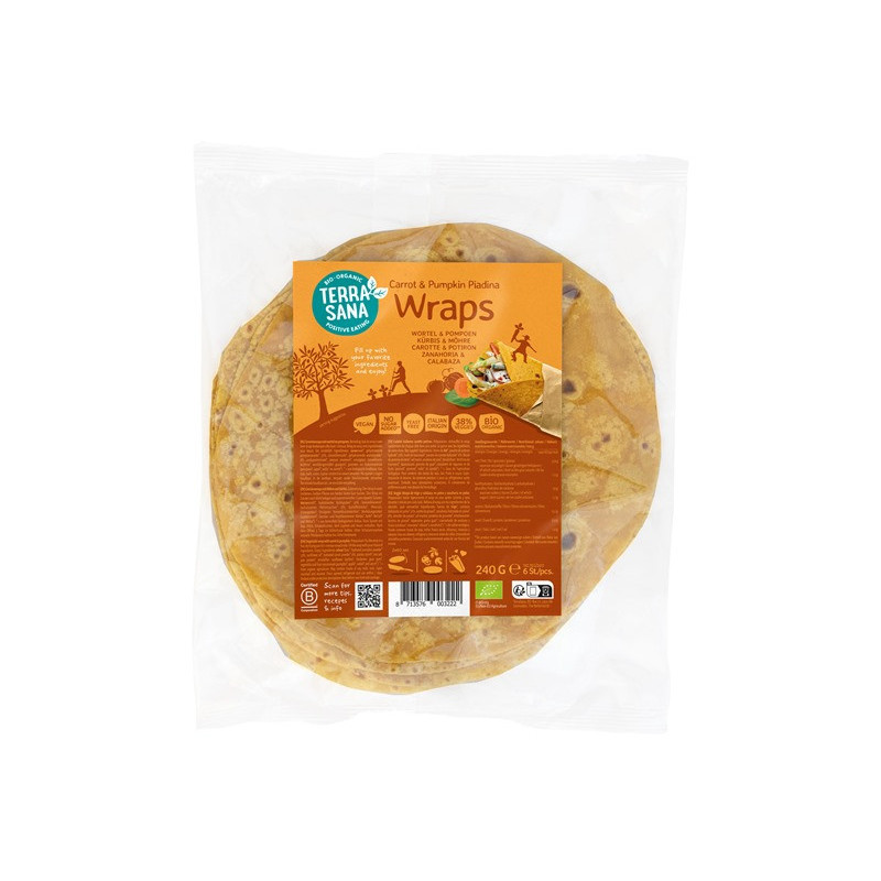 Wrap légumes carotte potiron 240g