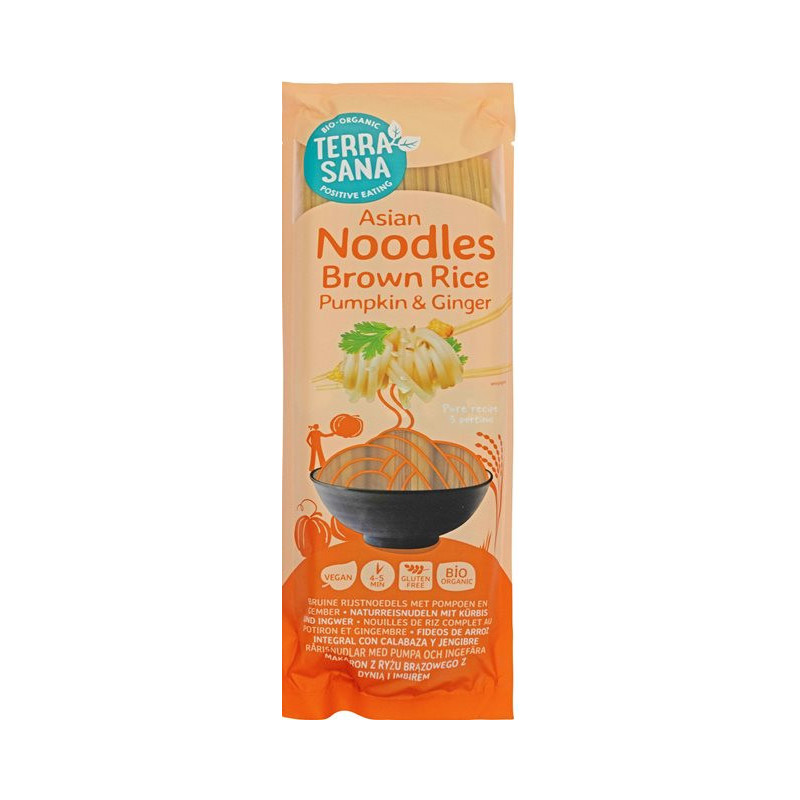 Noodles de riz complet au potiron et gingembre 250g