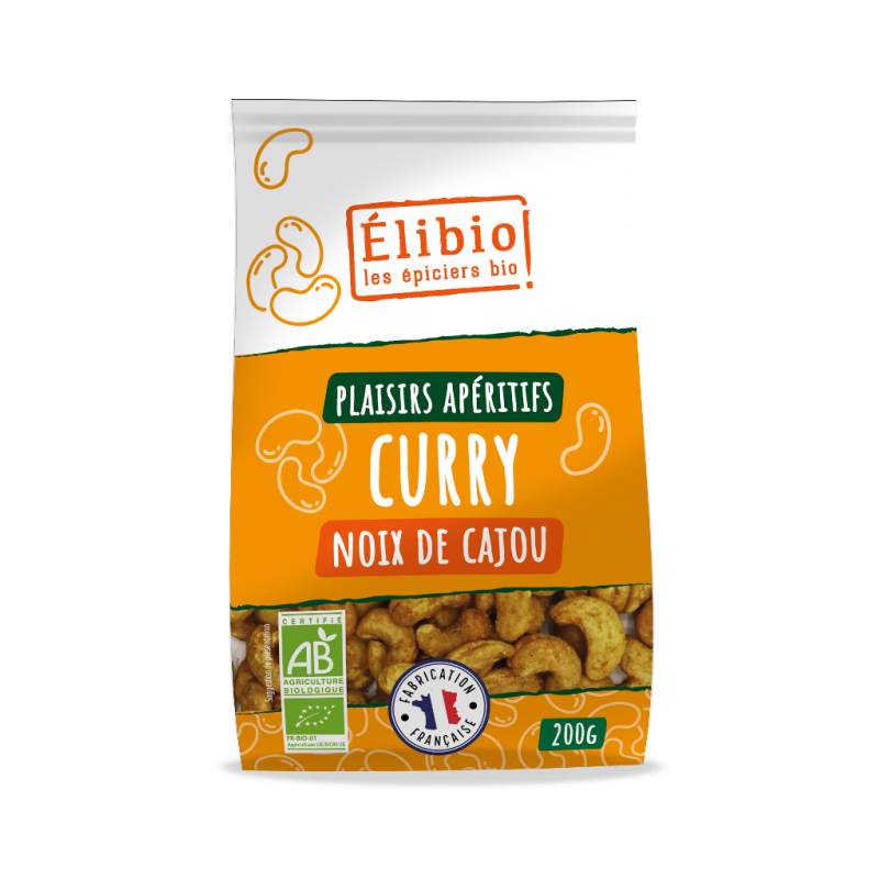 Noix de cajou toastées curry 200g