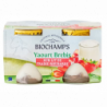 Yaourt brebis étuvé sur lit de fraise-rhubarbe 250g