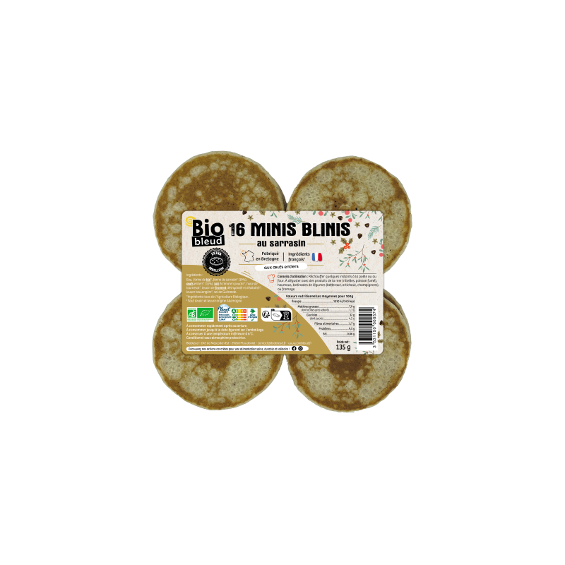 Mini blini sarrasin x16, 135g