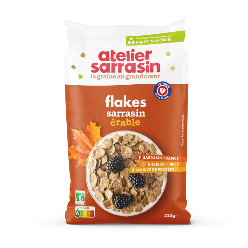 Flakes, pétales de sarrasin érable 325g