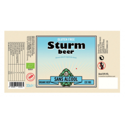 Bière Sturm sans alcool 0.5%, sans gluten 33cl