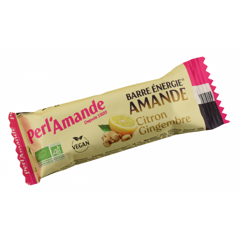 Pâte d'amande citron gingembre 25g